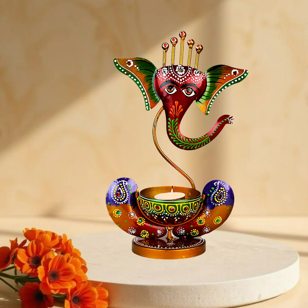 Divine Ganesha T-Light Holder